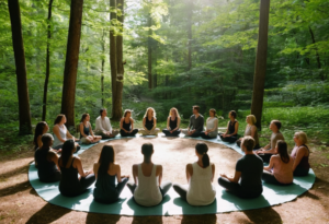 cerchio di persone in meditazione